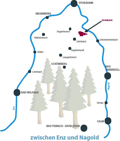 Grunbach zwischen Enz und Nagold